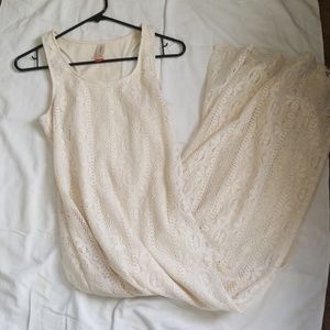 Cream knitted Maxi dress